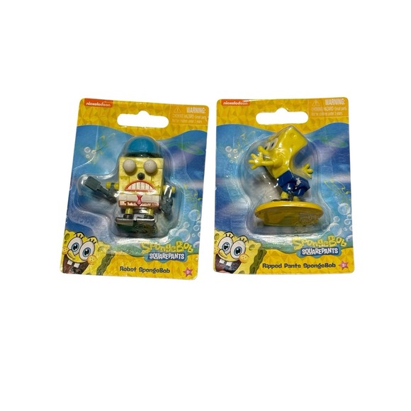 Spongebob Squarepants • Set of 5 Mini Figs: Fishing/Rip Pants/Old/Robot/Rocker - Picture 2 of 4